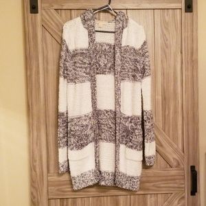 Navy and cream Michael Kors cardigan